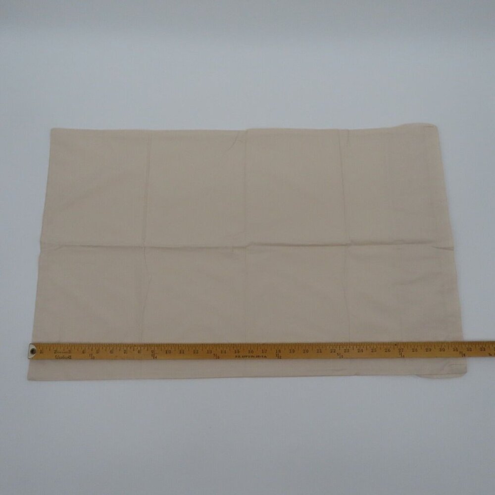 Sweet Dreams Pair of 2 Ruched Edge Standard Pillowcases Covers Oyster Ivory NEW - Picture 6 of 11